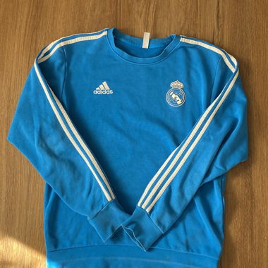 Felpa Adidas Real Madrid blu Tg. M