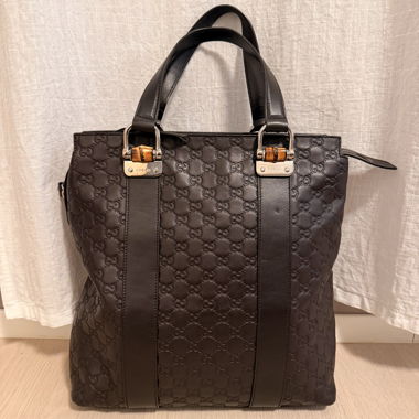 Gucci Guccissima brown leather bag