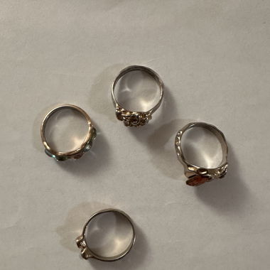 Vintage Bunte Ringe (nicht echt)