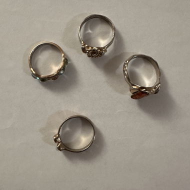 Vintage Bunte Ringe (nicht echt)