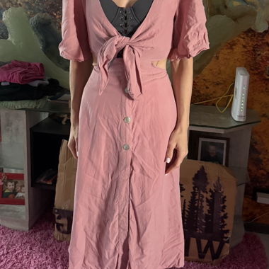 Robe rose Zara taille XS