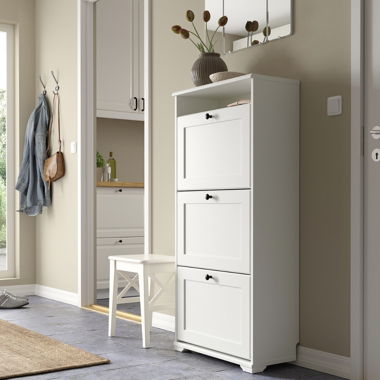 IKEA BRUSALI Shoe Cabinet with 3 Compartments