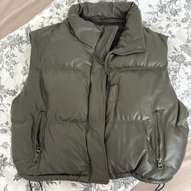 Khaki Quilted Vest
