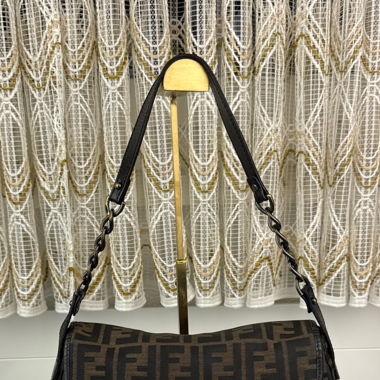 100% Original Fendi Zucca Schultertasche 