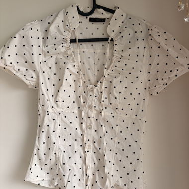 Punkte-Bluse polka dot von Zara