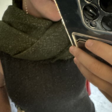 Scarf green glitter 