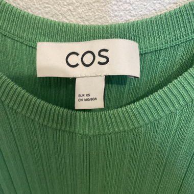 Vestito verde coste senza maniche COS XS