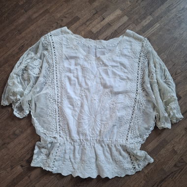 White Bohemian Lace Blouse