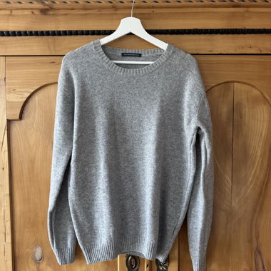Grey knit sweater