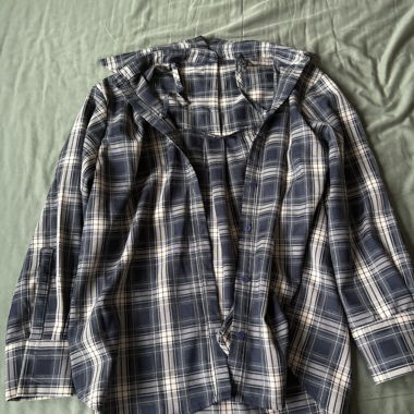 Chemise à carreaux/robe/off-shoulder