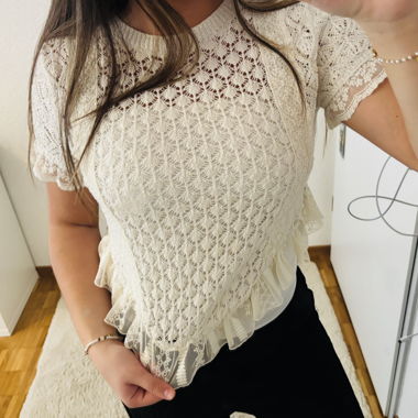 Knitted Top in White