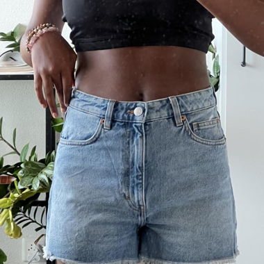blue jeans shorts