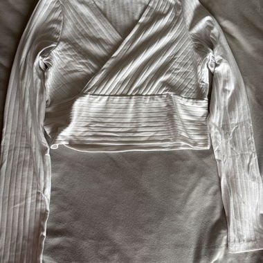 Maglione incrociato bianco