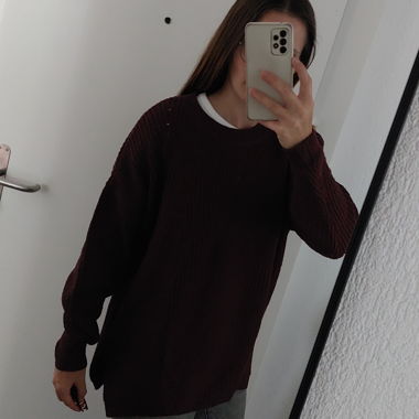 Lila Strickpullover