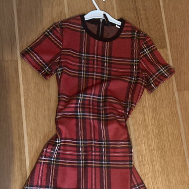plaid dress