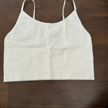 Träger-Croptop weiss