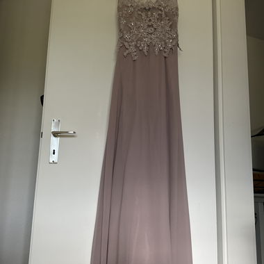 Abendkleid lang pastelllila