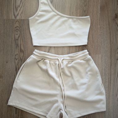 Set estivo SHEIN 2 pezzi beige Petite S