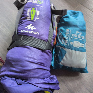 Sac de couchage Quechua plus doublure de camping