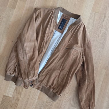 Veste en daim marron David Moore