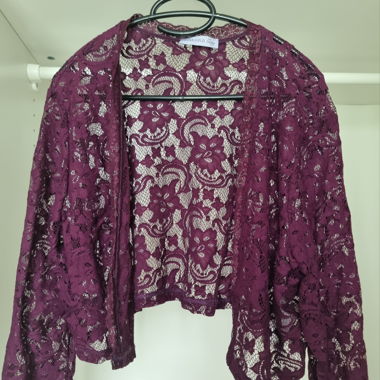Bolero Spitze Violett Grösse 46