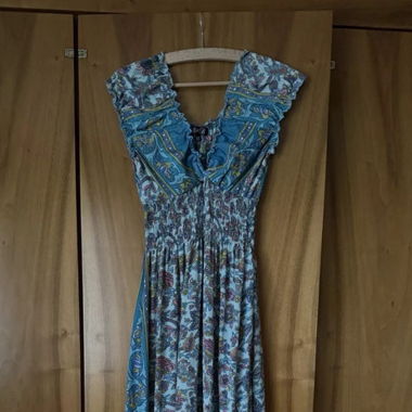 Maxi Summer Dress with Colorful Pattern