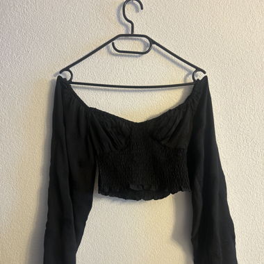 Schulterfreie Bluse im Korsett-Stil