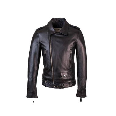 Giacca in pelle nera