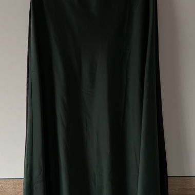 Dark Green Satin Skirt