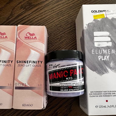 Semi-Permanent Hair Dyes Silver / Metallic