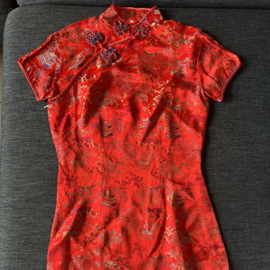 Vintage Seide minikleid 