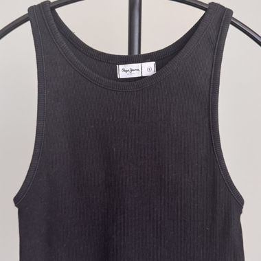 Top a costine nero „Pepe Jeans“ Taglia S