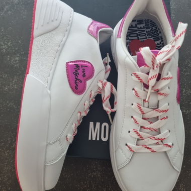 White Love Moschino Sneakers