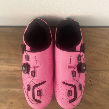 Pink bike shoes – BOA BOA closure, SPD cleats
