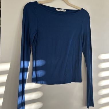 Blue NA-KD Long-Sleeve Top