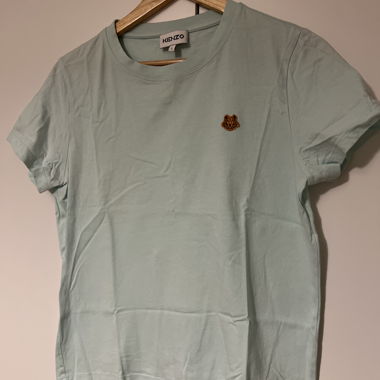 Kenzo light green T‑shirt with embroidered tiger