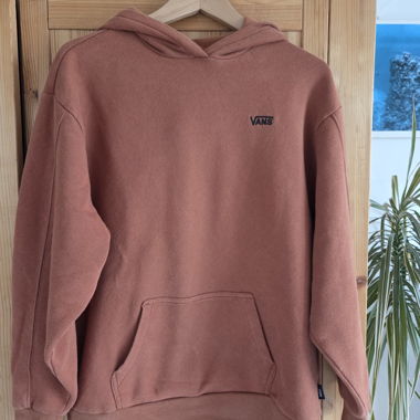 Felpa con cappuccio Vans donna rosso ruggine S