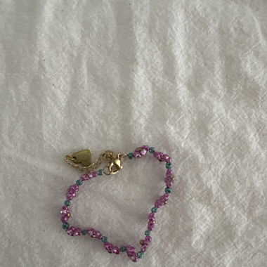 Handmade flowers bracelet 