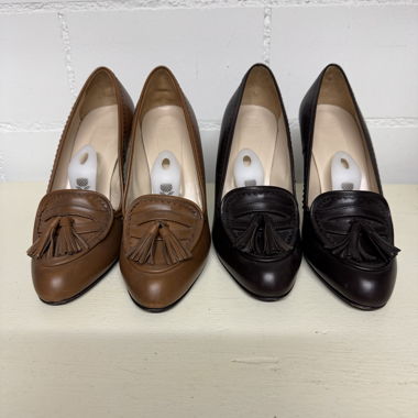 Pumps in pelle con nappe di Navyboot