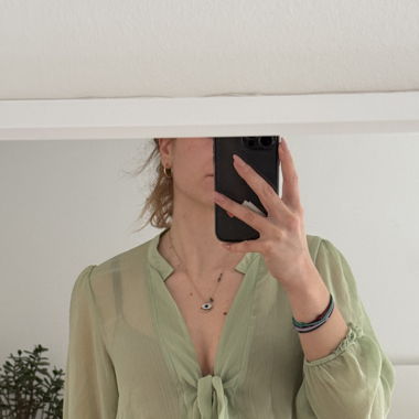 Green blouse