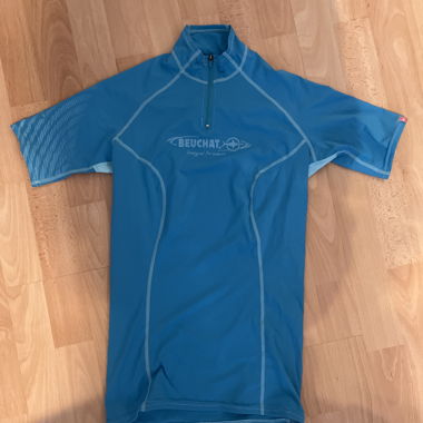Rashguard manches courtes Beuchat bleu
