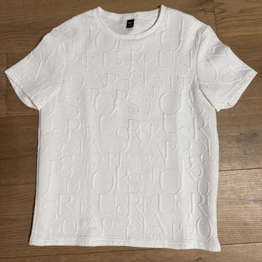T-shirt à logo blanc