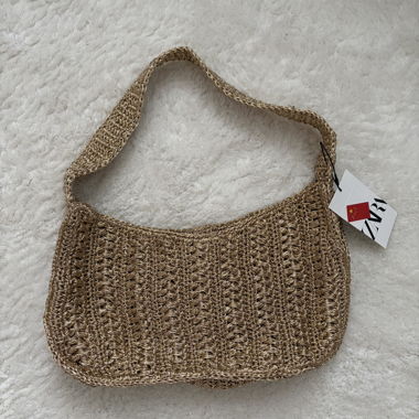 Borsa in maglia Zara oro