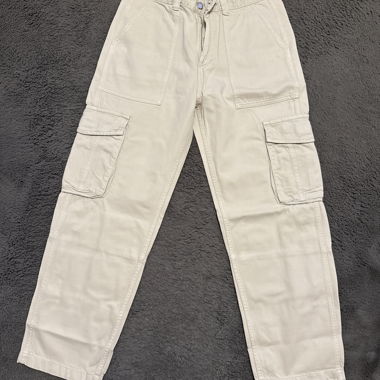 Bershka Beige Cargo Trousers