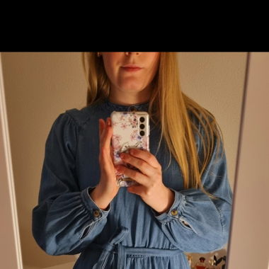 Blaues Jeanskleid
