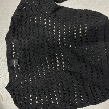 Top in maglia Zebra nero S