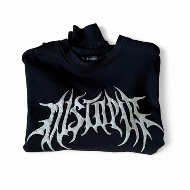 Black sweatshirt “distopia”