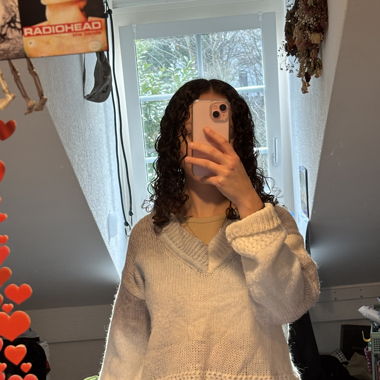 Blau weisser pulli only 