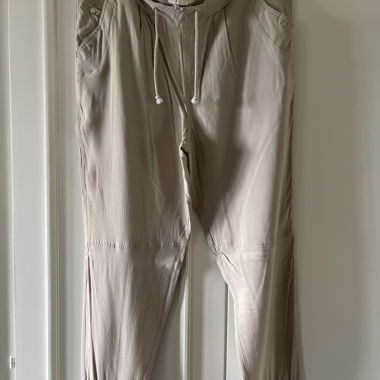 Beige Casual Pants