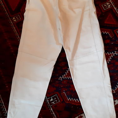 Pantalone vintage in pelle per donna